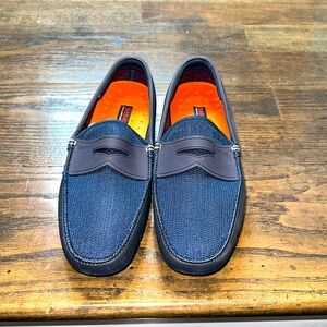 Swims Navy Blue Penny Loafers Sz 10.5. Brand New!